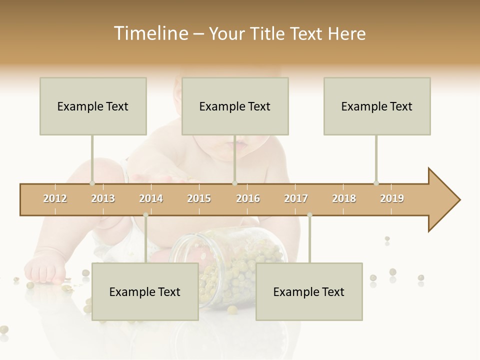 Boy Sitting Expression PowerPoint Template
