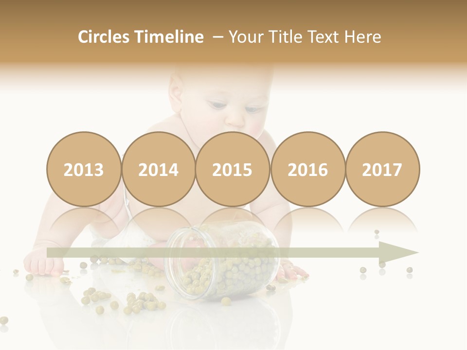 Boy Sitting Expression PowerPoint Template