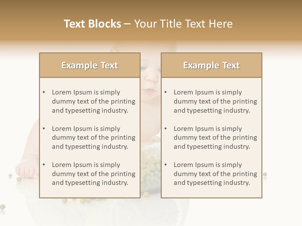 Boy Sitting Expression PowerPoint Template
