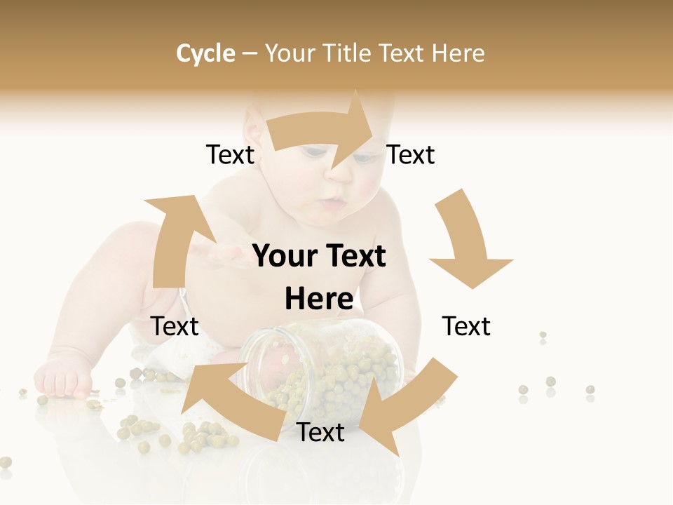 Boy Sitting Expression PowerPoint Template