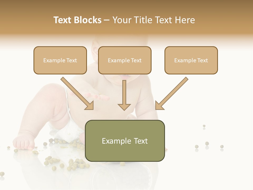 Boy Sitting Expression PowerPoint Template