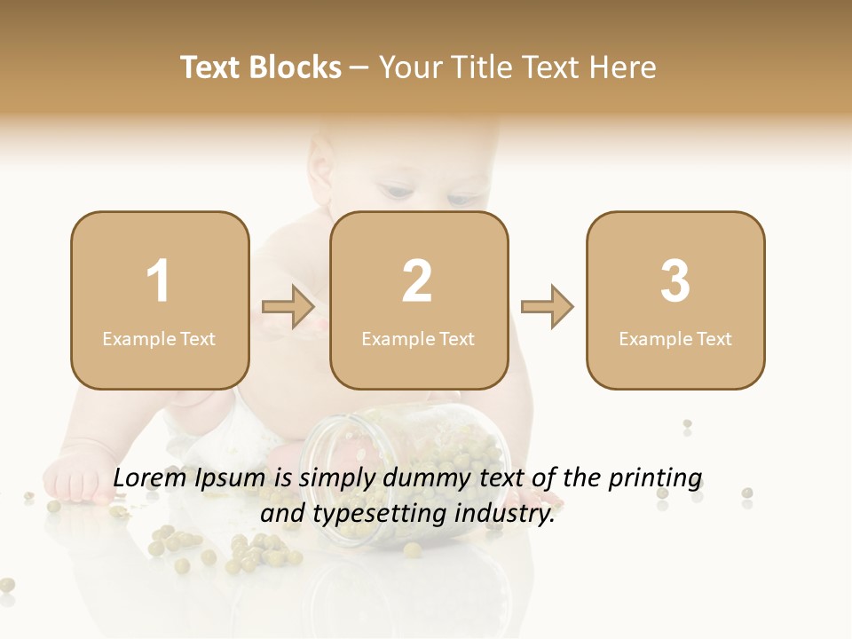 Boy Sitting Expression PowerPoint Template