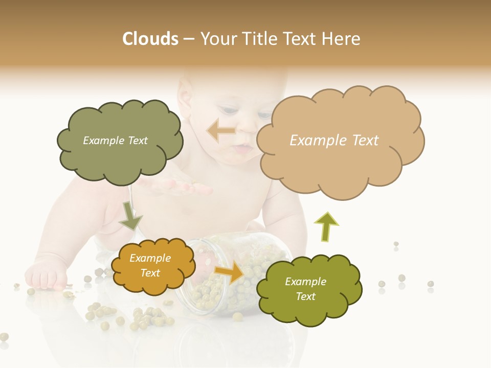 Boy Sitting Expression PowerPoint Template