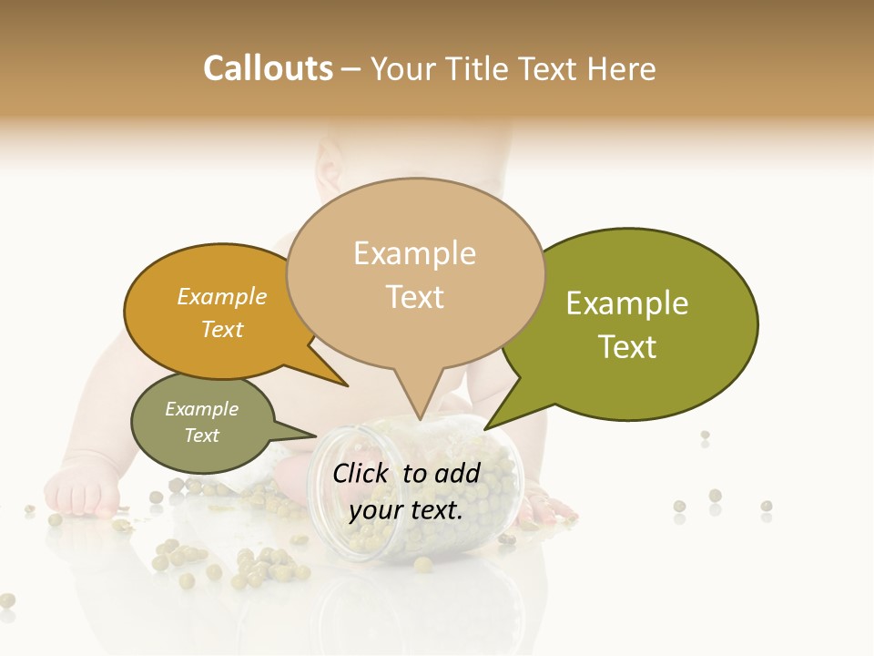 Boy Sitting Expression PowerPoint Template
