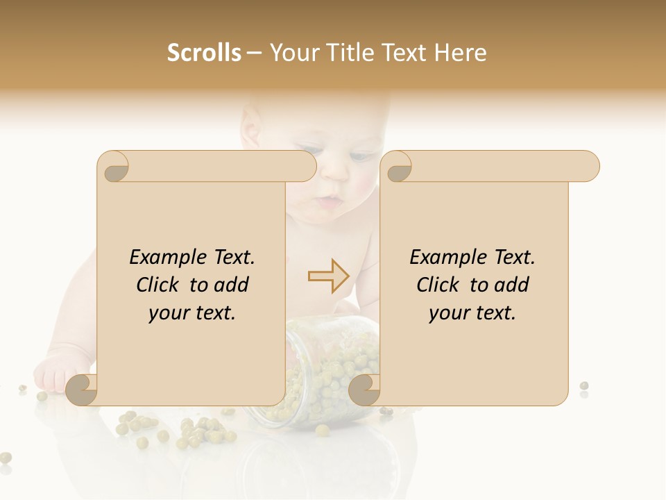 Boy Sitting Expression PowerPoint Template