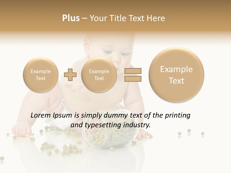 Boy Sitting Expression PowerPoint Template