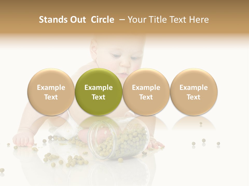 Boy Sitting Expression PowerPoint Template