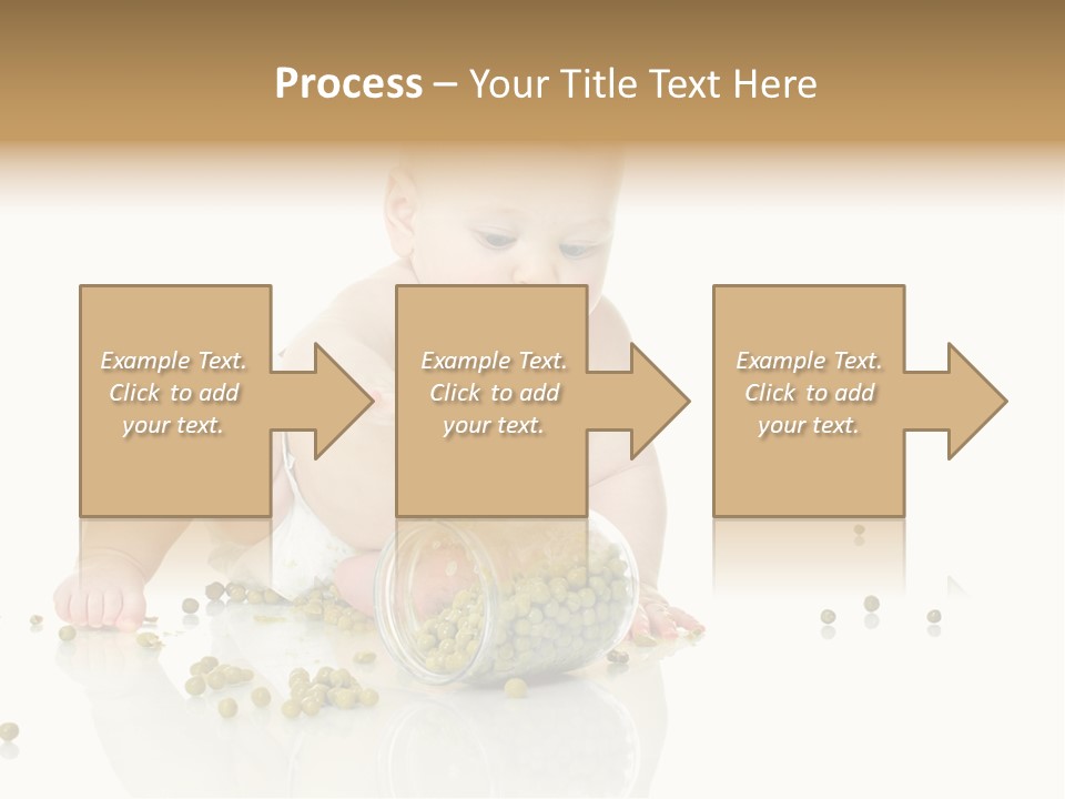 Boy Sitting Expression PowerPoint Template
