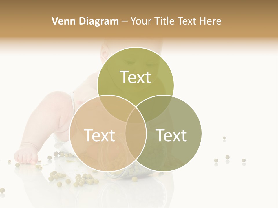 Boy Sitting Expression PowerPoint Template