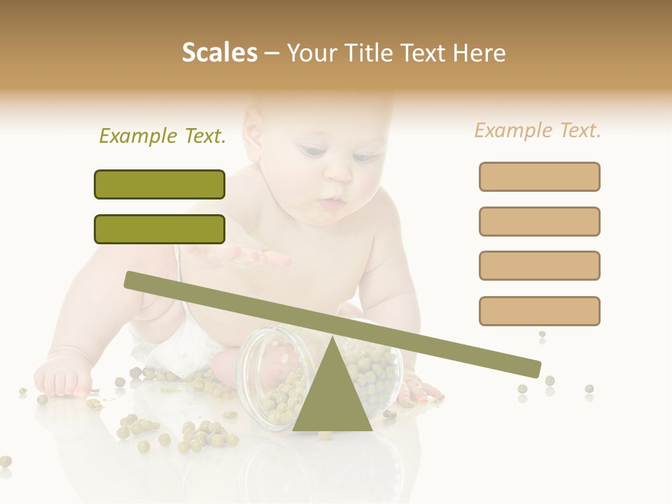 Boy Sitting Expression PowerPoint Template