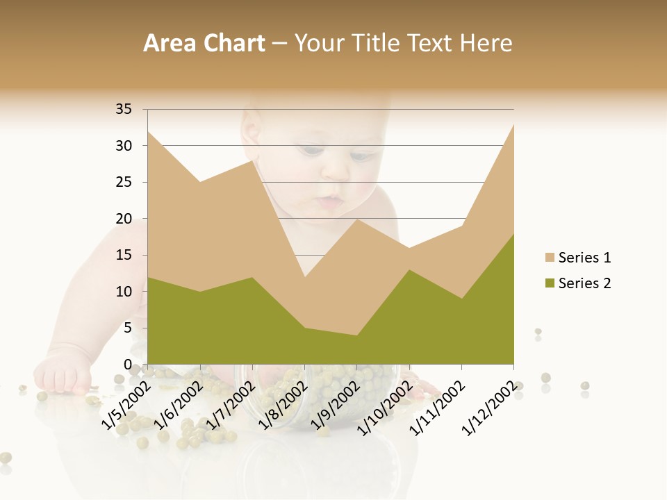 Boy Sitting Expression PowerPoint Template