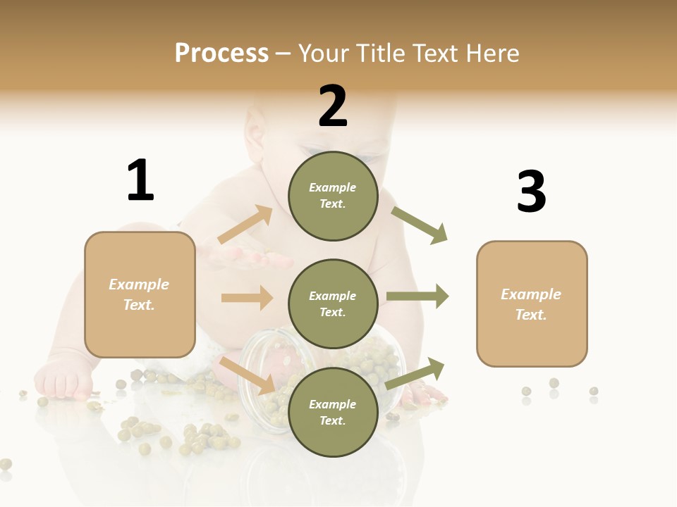 Boy Sitting Expression PowerPoint Template