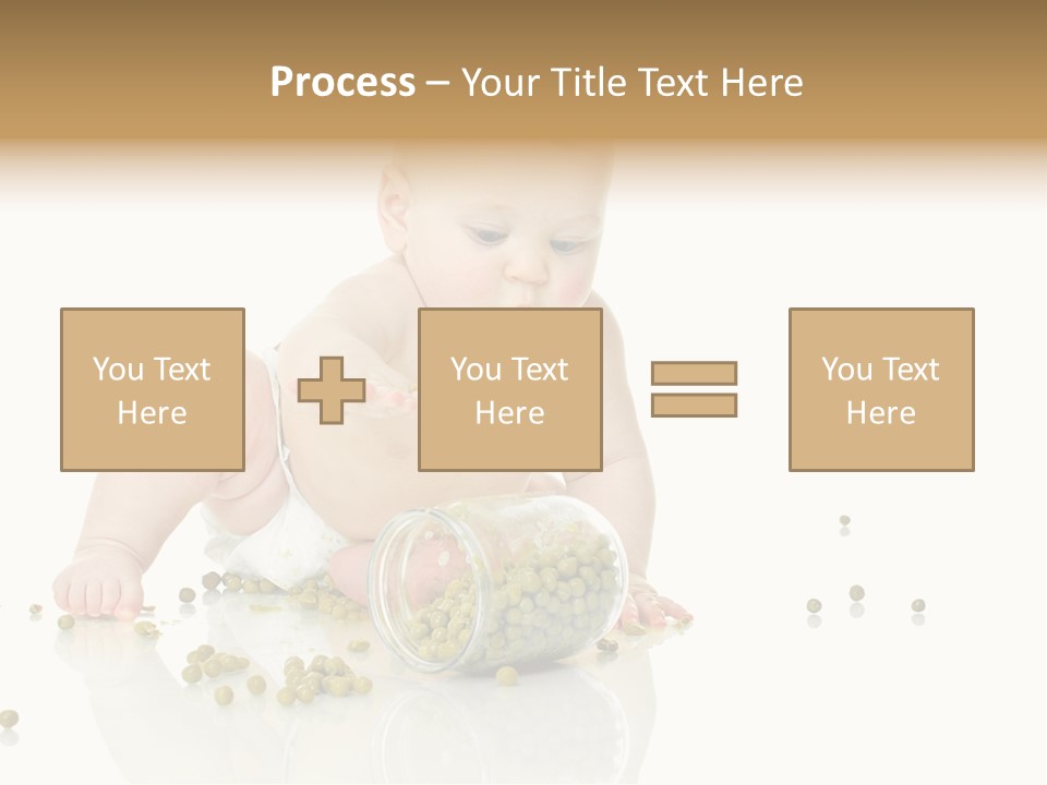 Boy Sitting Expression PowerPoint Template