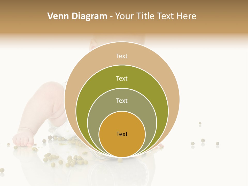 Boy Sitting Expression PowerPoint Template