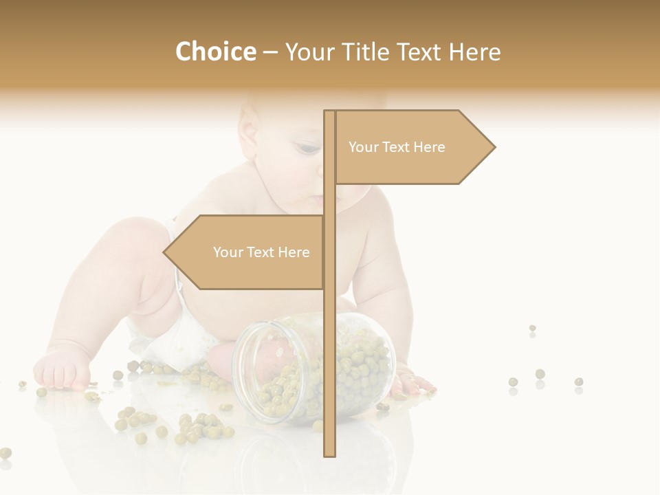 Boy Sitting Expression PowerPoint Template