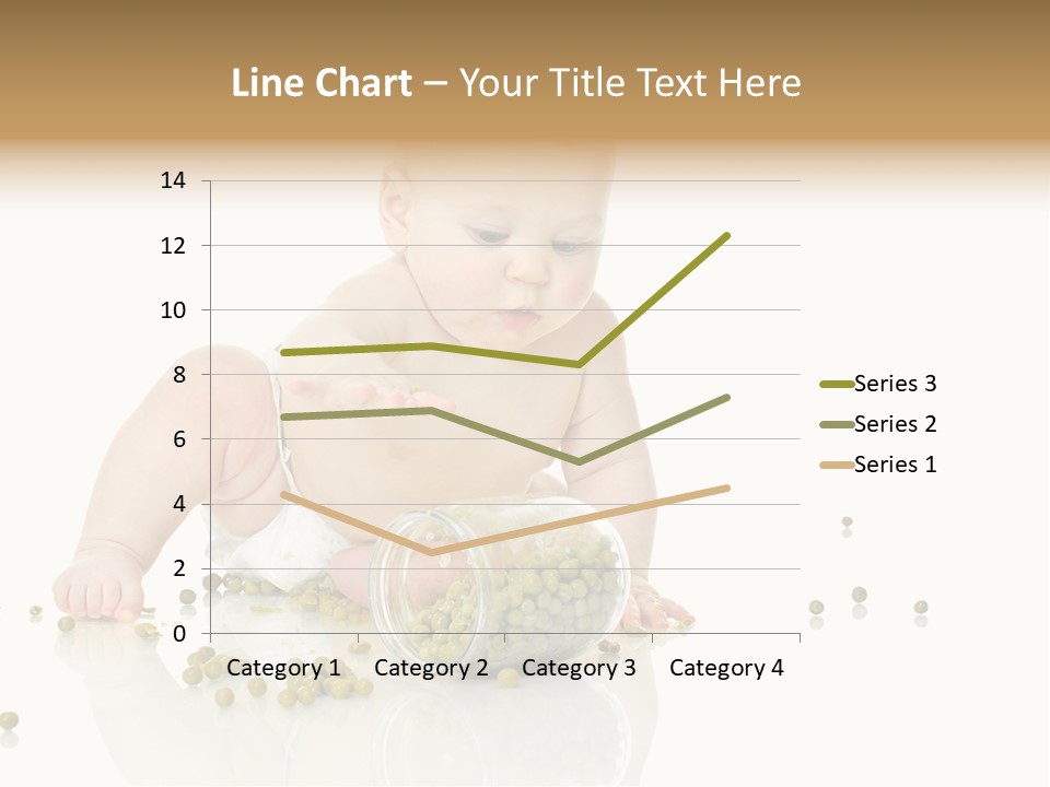 Boy Sitting Expression PowerPoint Template