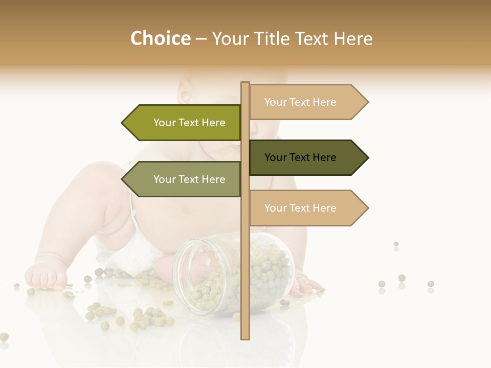 Boy Sitting Expression PowerPoint Template