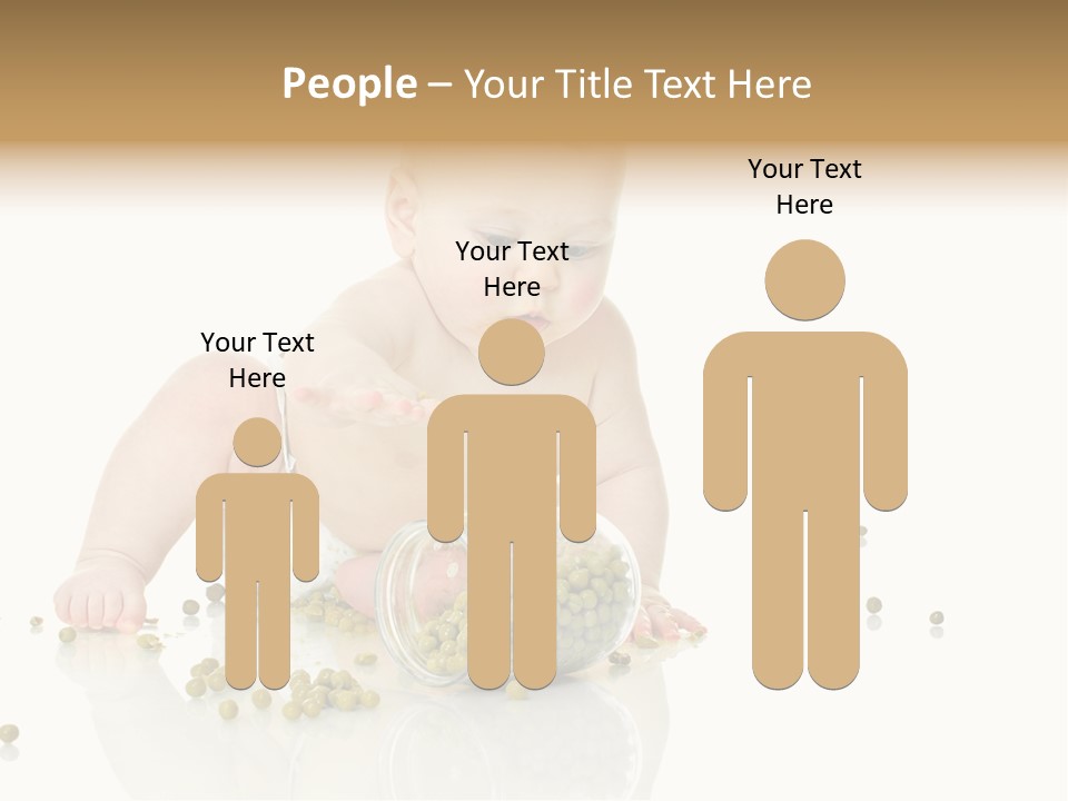 Boy Sitting Expression PowerPoint Template