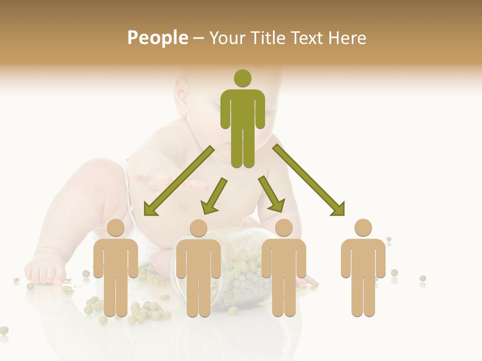 Boy Sitting Expression PowerPoint Template