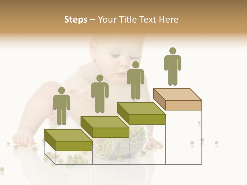 Boy Sitting Expression PowerPoint Template