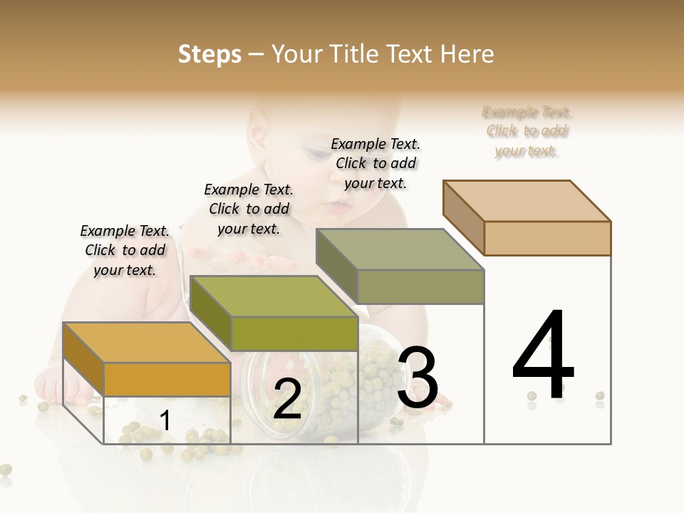 Boy Sitting Expression PowerPoint Template
