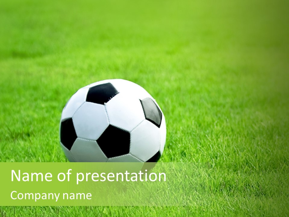 Training Play Field PowerPoint Template