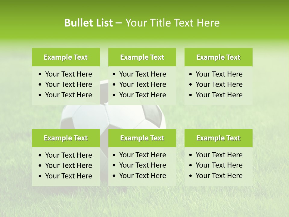 Training Play Field PowerPoint Template