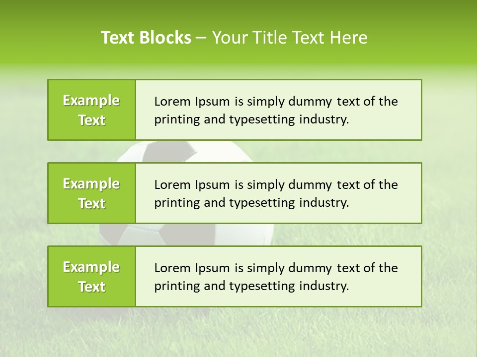Training Play Field PowerPoint Template