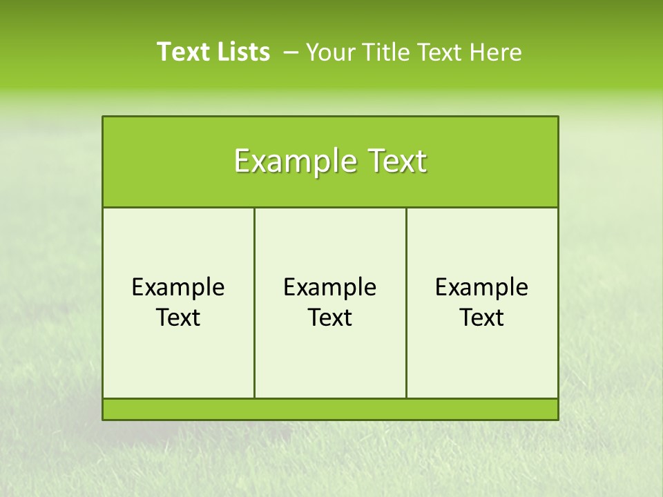 Training Play Field PowerPoint Template
