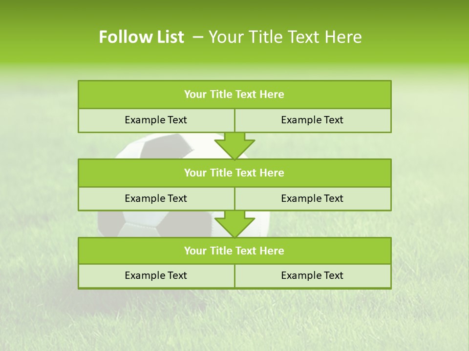 Training Play Field PowerPoint Template