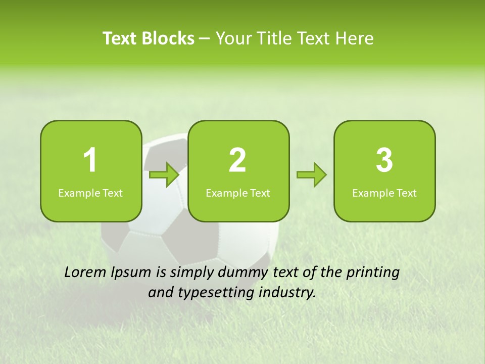 Training Play Field PowerPoint Template