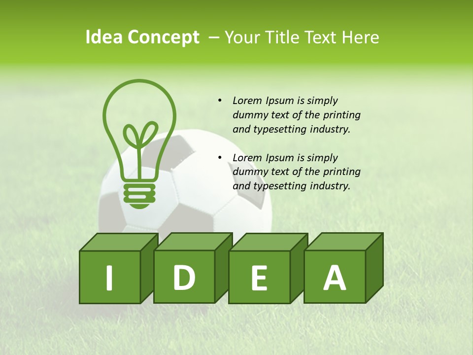Training Play Field PowerPoint Template