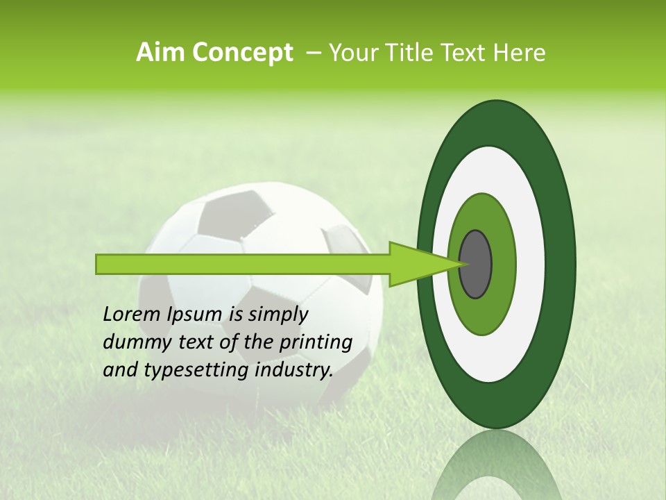 Training Play Field PowerPoint Template