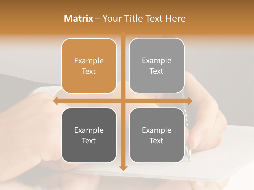 Isolated Table Image PowerPoint Template
