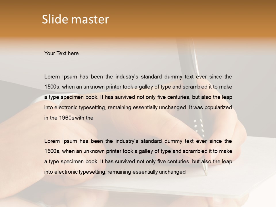 Isolated Table Image PowerPoint Template