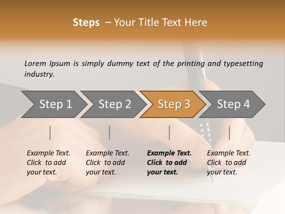 Isolated Table Image PowerPoint Template