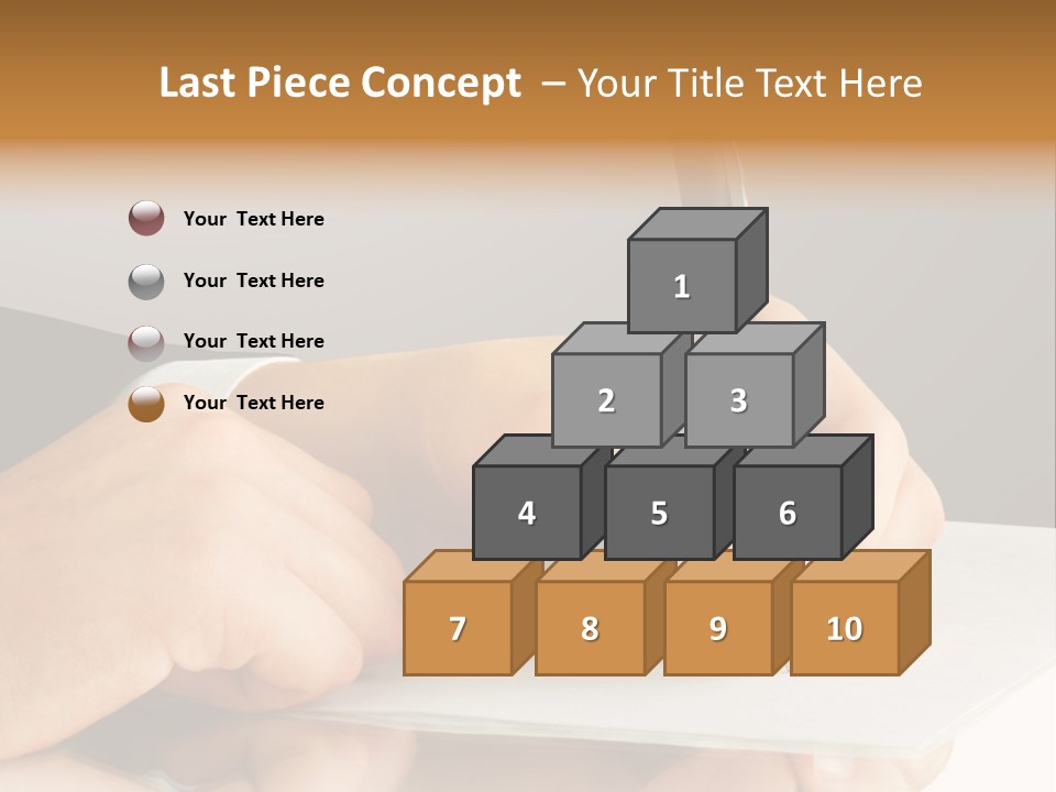 Isolated Table Image PowerPoint Template