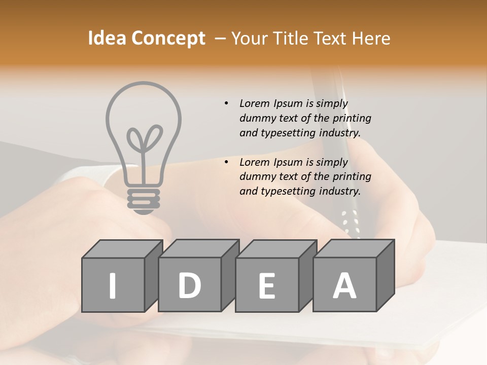 Isolated Table Image PowerPoint Template