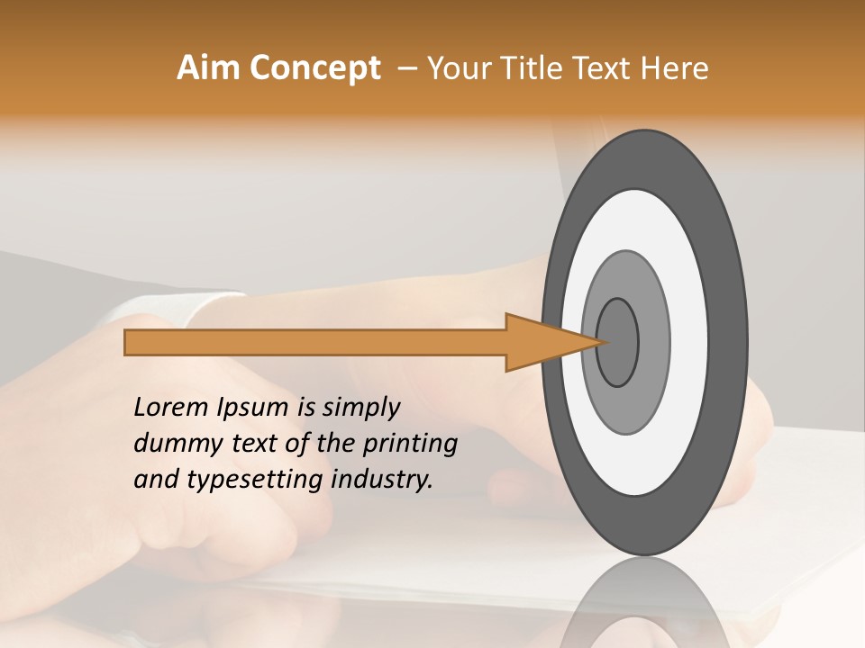 Isolated Table Image PowerPoint Template