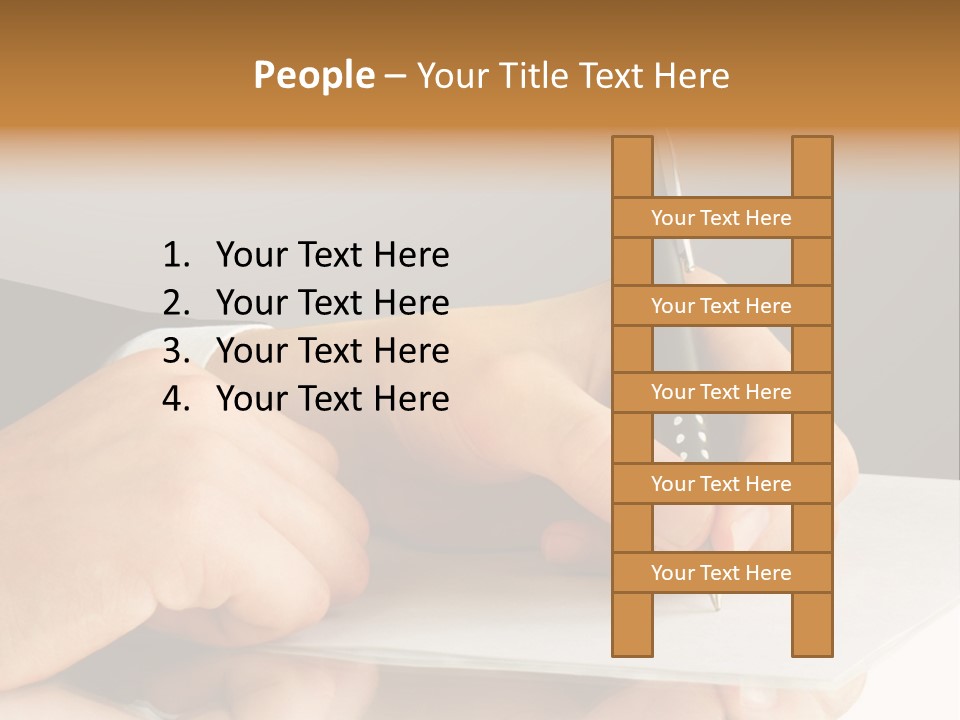 Isolated Table Image PowerPoint Template