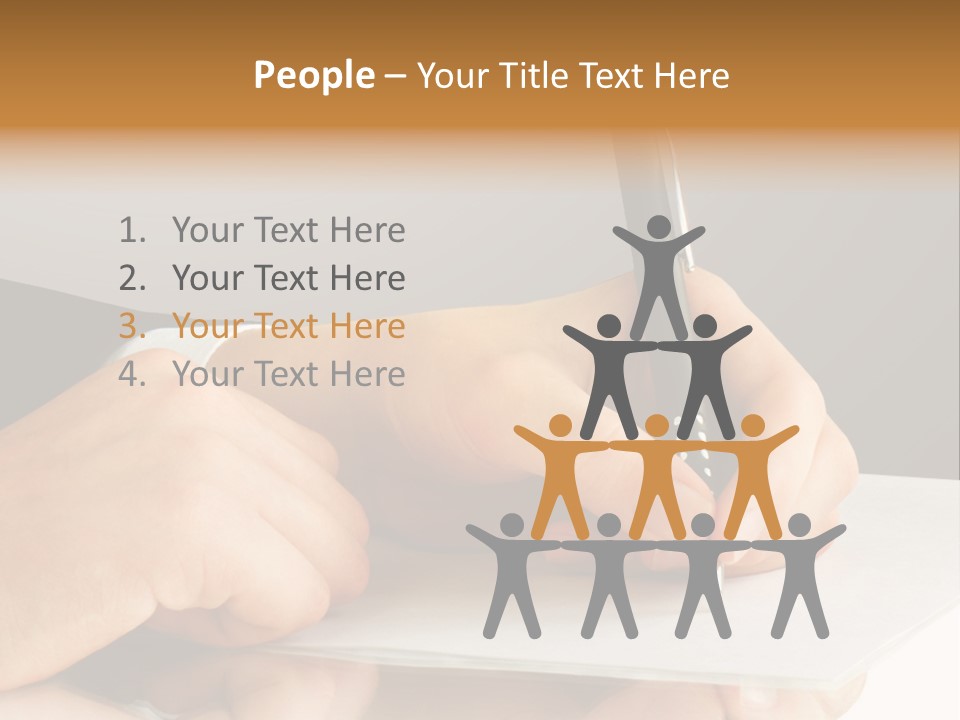 Isolated Table Image PowerPoint Template