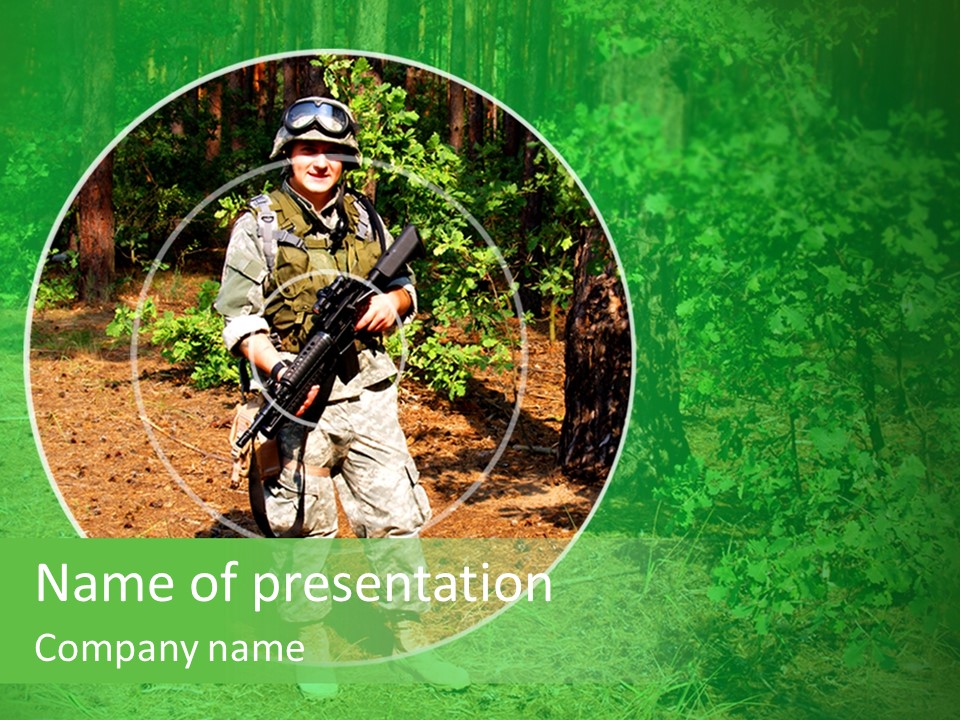 Marine Shoot Colt PowerPoint Template