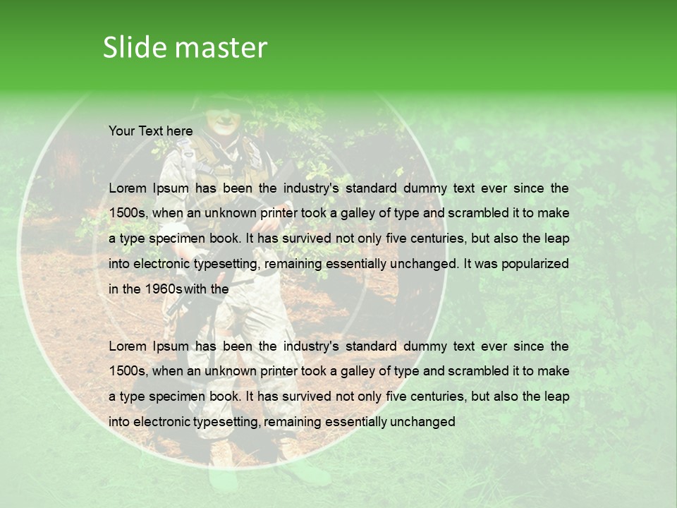 Marine Shoot Colt PowerPoint Template