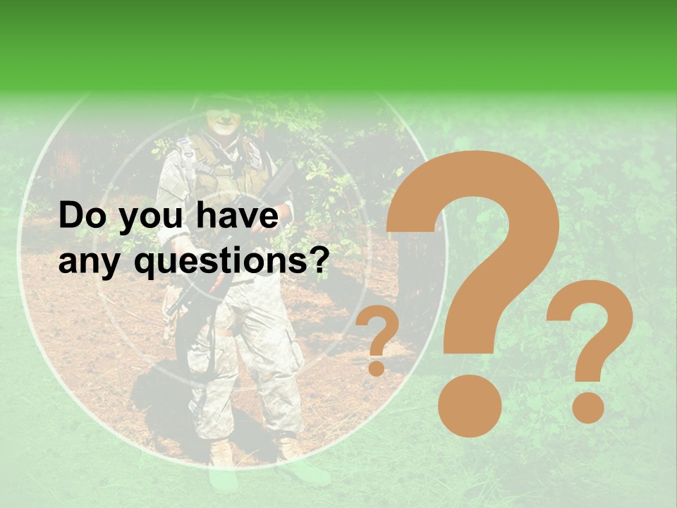 Marine Shoot Colt PowerPoint Template