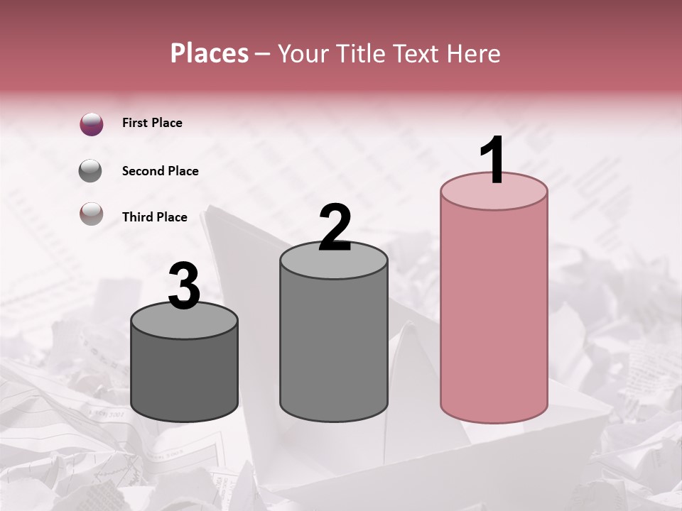 White Target Statistics PowerPoint Template
