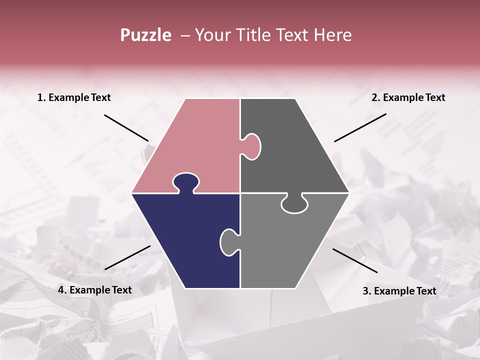 White Target Statistics PowerPoint Template