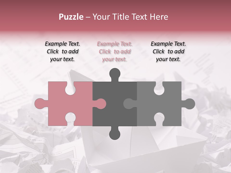 White Target Statistics PowerPoint Template