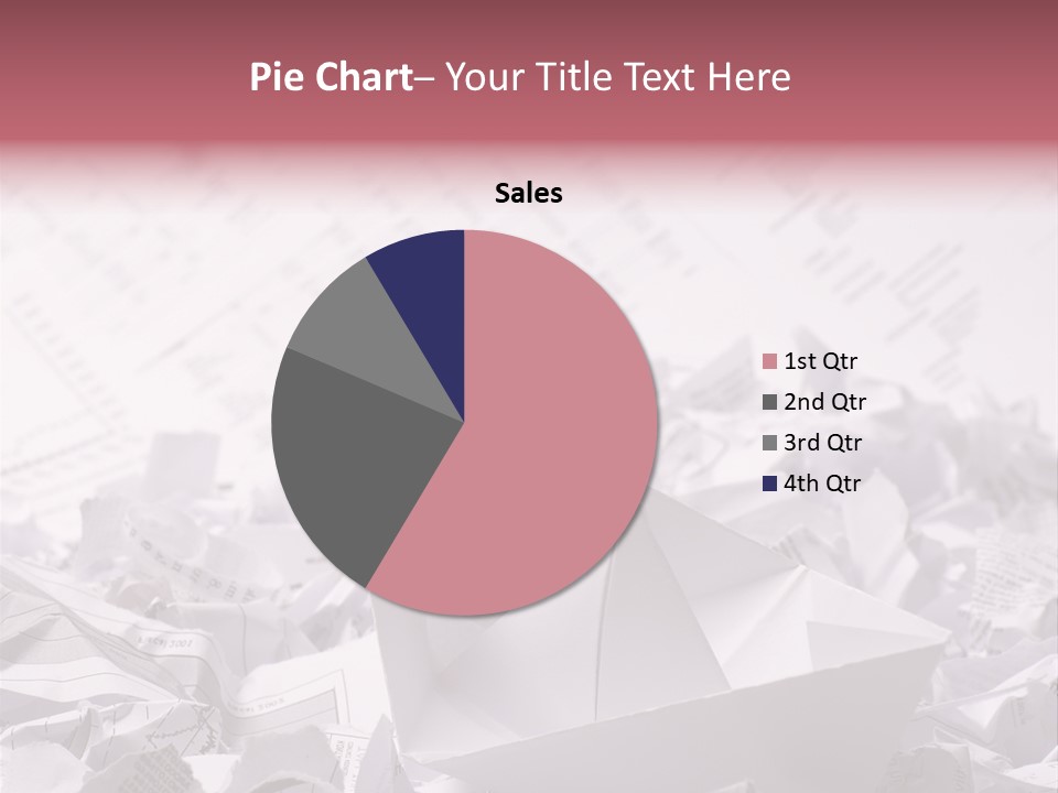 White Target Statistics PowerPoint Template