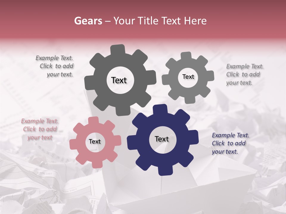White Target Statistics PowerPoint Template