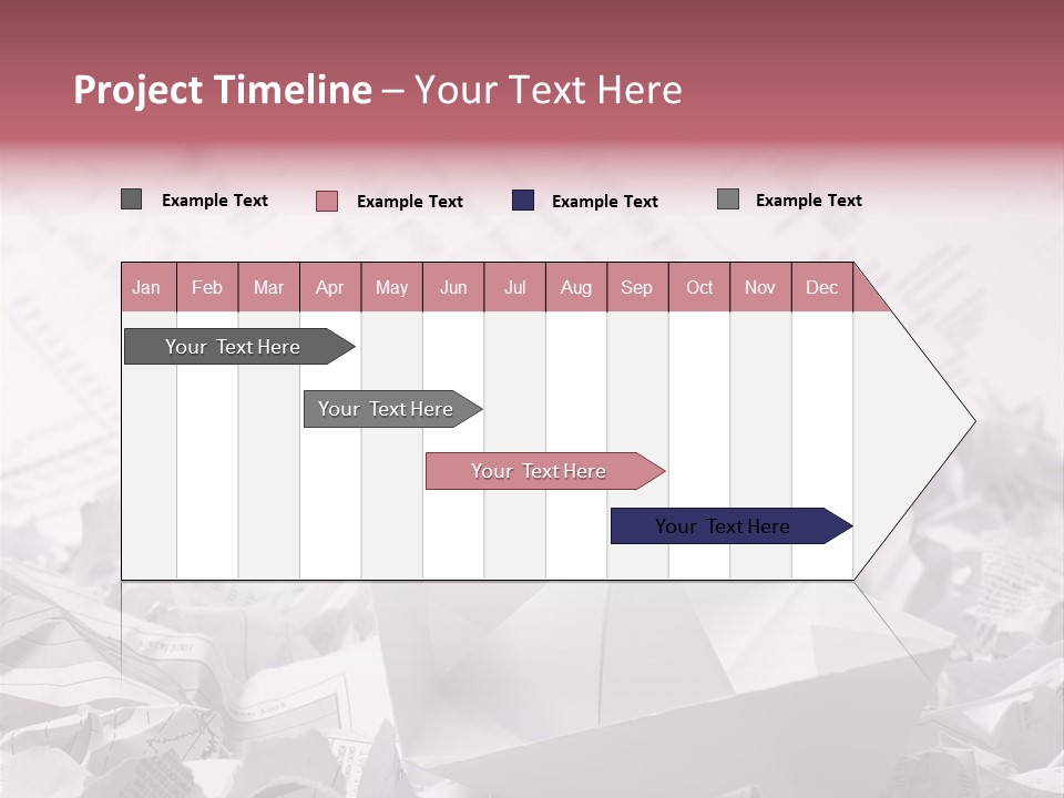 White Target Statistics PowerPoint Template